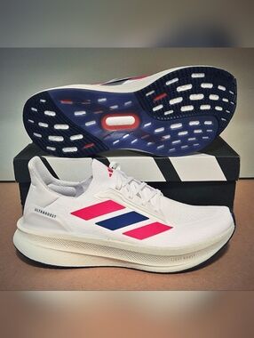 NEW Women's 10.5 - Adidas Ultraboost 5X running shoes in red, white, & blue